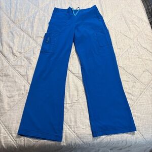Carhartt Women's Force Cross-Flex Utility Boot Cut Cargo Scrub Pants Blue Sz S